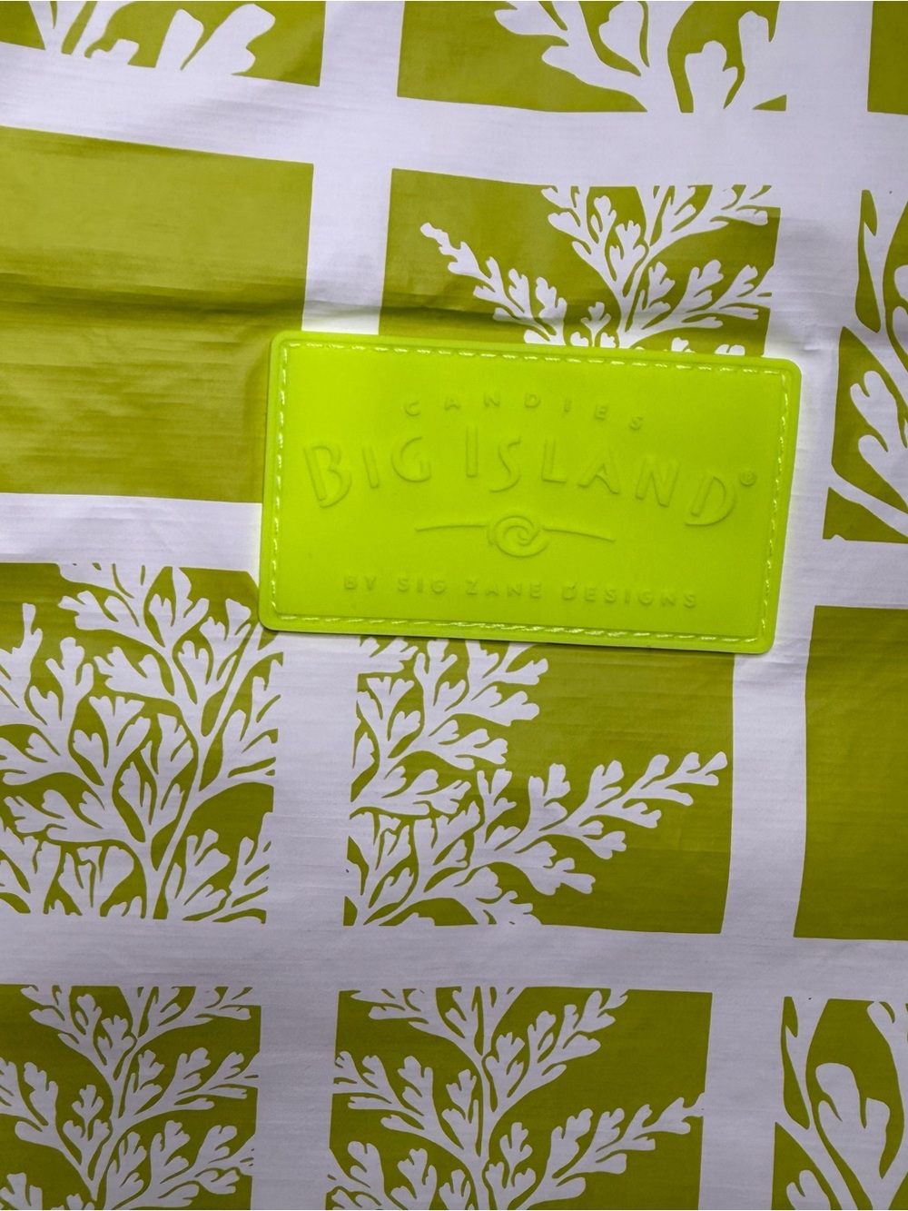Aloha by Lime Green Printed Tote Bag - Picture 4 of 7